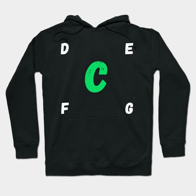 t-shirt with letter C Hoodie by Bayane